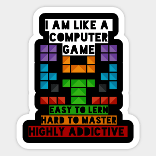 Like a Computer Game Sticker